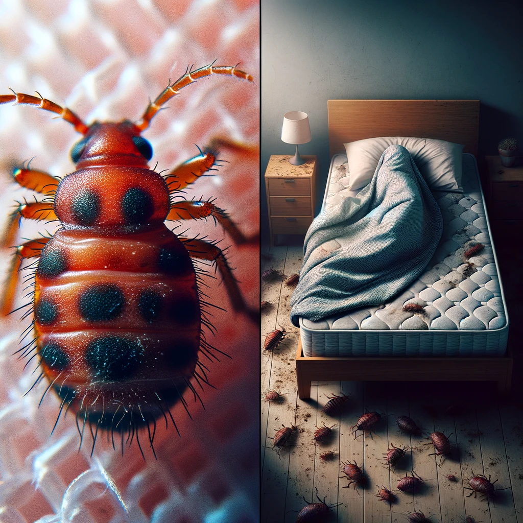 Dégâts et risque d'une infestation punaise de lit