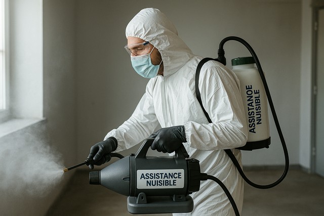 désinfection d'un local