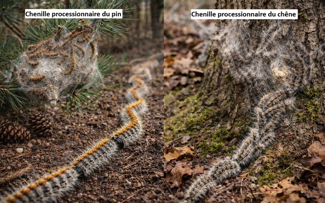 Comparer les chenilles processionnaires