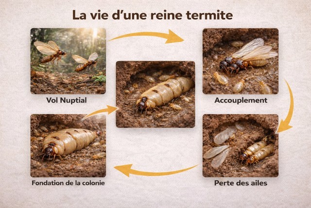 La vie d'une reine termite