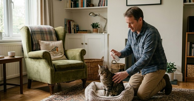 Spray anti-puce pour chat