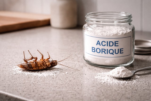 Acide borique et cafards