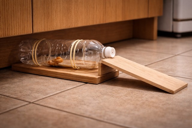 Capturer des souris avec une bouteille