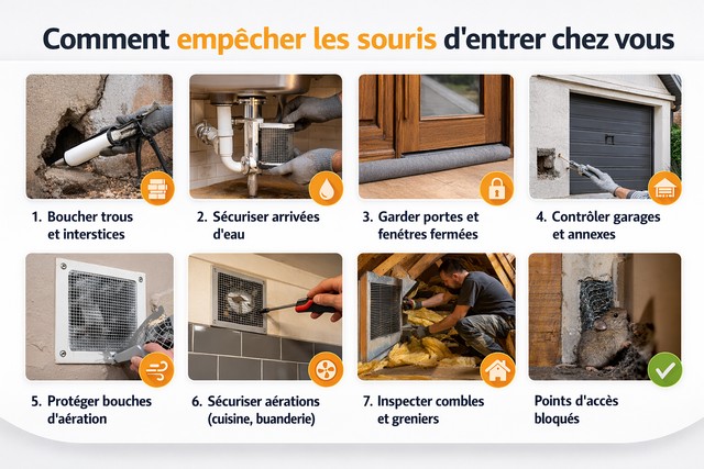 Comment empêcher les souris d'entrer chez vous