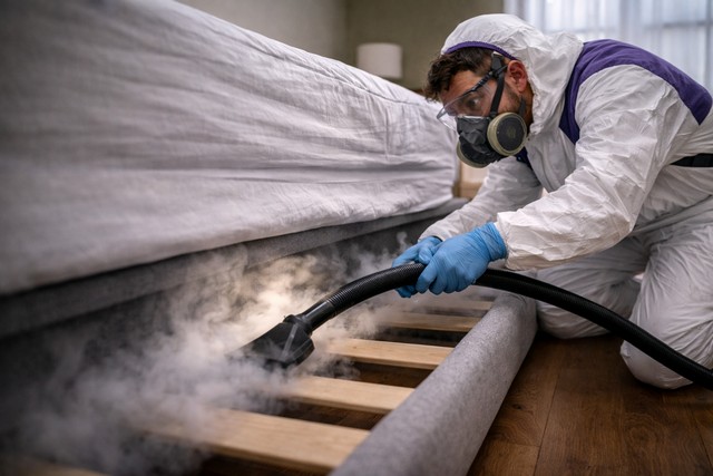 Désinsectisation de lit avec vapeur contre les punaises de lit