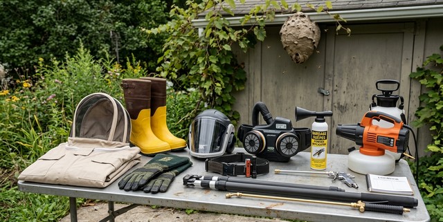 Équipements pour détruire les nids de guêpes