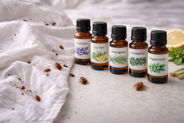 Huiles essentielles contre les punaises de lit
