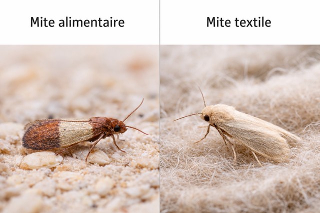 Mite alimentaire ou vestimentaire : comment les distinguer ?