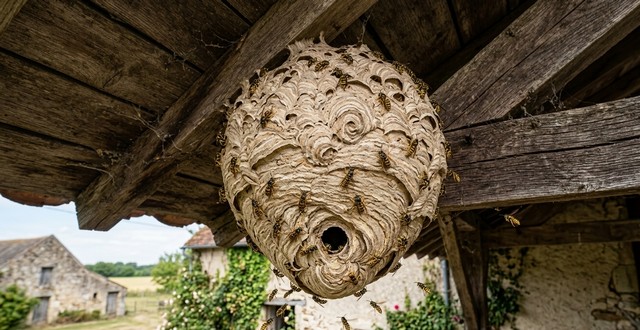 Nids de guêpes aériens