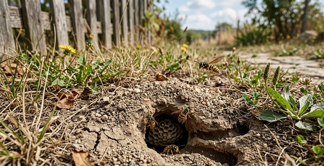 Nids de guêpes terricoles