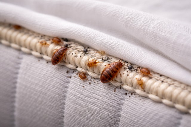 infestation de punaises de lit sur un lit