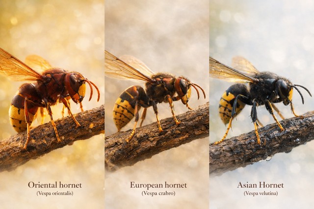 les différents type d'ouvrière de frelon