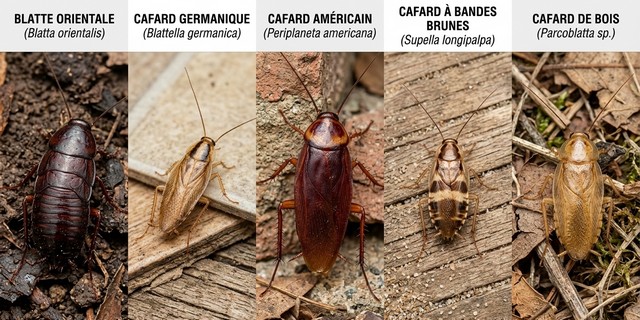 les espèces de cafard