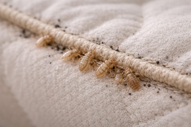 mues des punaises de lit sur un matelas