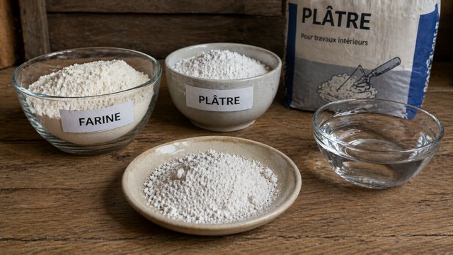 Farine et plâtre