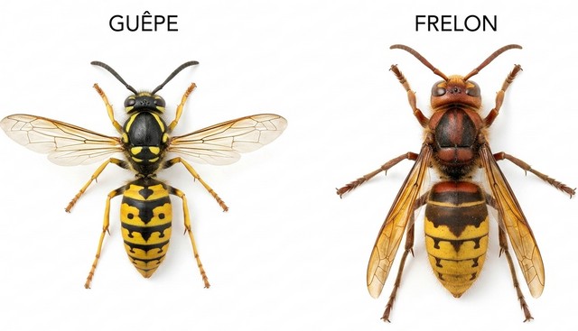 Guêpe ou Frelon : les différencier simplement