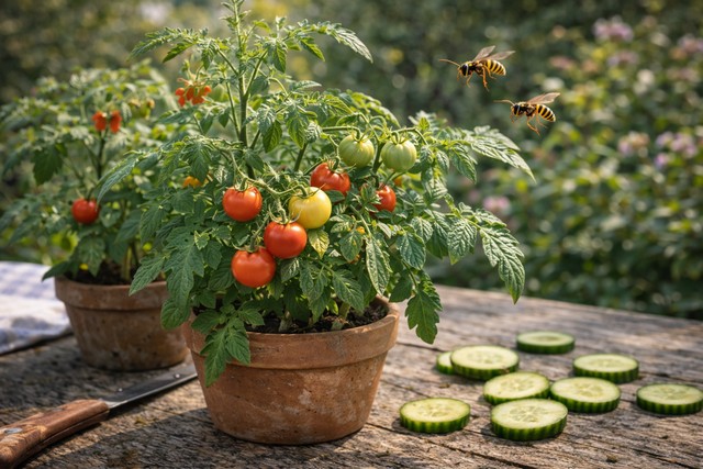 Plantes de tomates répulsif guêpes