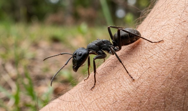 fourmis en train de piquer