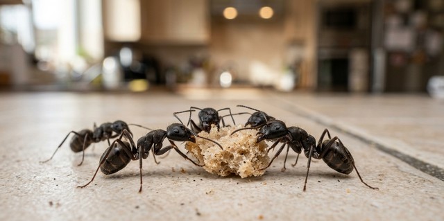 fourmis sur une miette fourmis sur une miette
