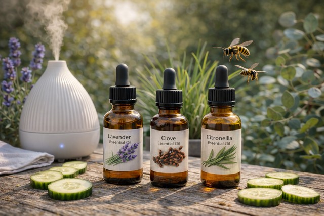 huiles essentielles répulsif guêpes