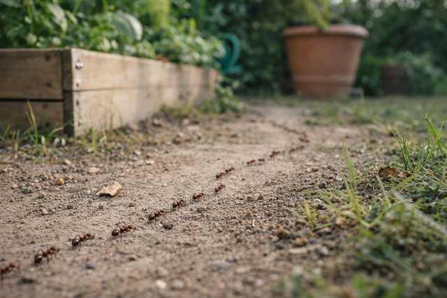 invasion de fourmis au jardin
