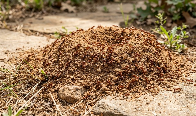 nid de fourmis de feu