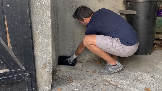 Prise en main dans un coin de garage