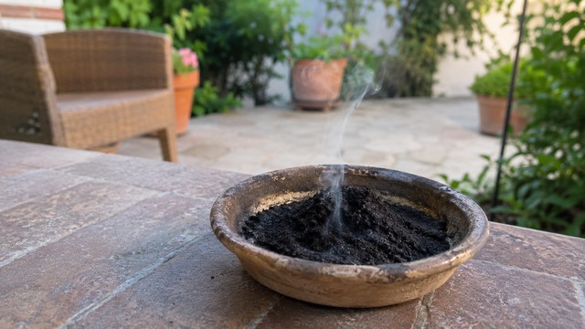 Le marc de café fumant